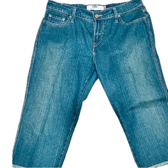 Levis 515 Capri Women's Pants Blue Jeans Stretch Cropped Denim Size 14 - Picture 11 of 11